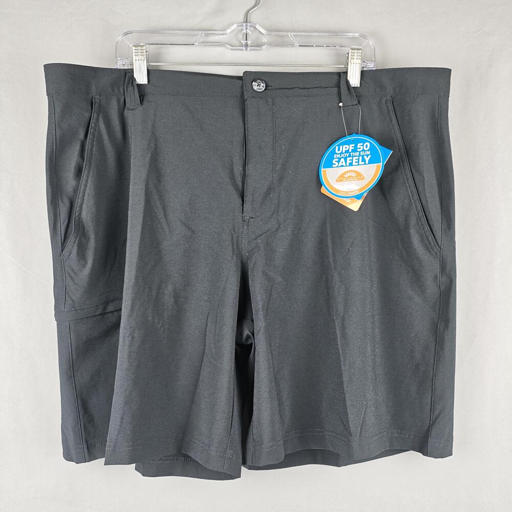 Columbia PFG Shorts Mens 40 Gray Omni-Shade UPF 50 Fishing Hiking Stretch